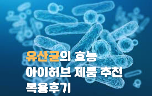 유산균 효능 유산균 고르는 기준 아이허브 유산균 추천 복용후기